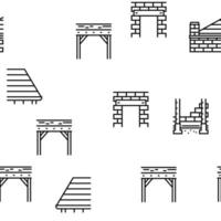 gebouw huis structuur vector naadloos patroon