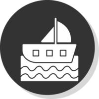 het zeilen boot vector icoon ontwerp