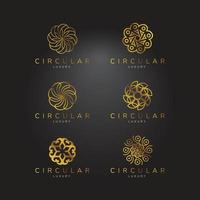 circulaire logo verzameling reeks vector