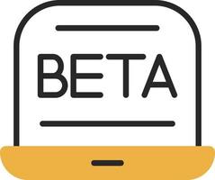 bèta vector icoon ontwerp