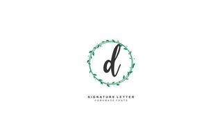 d schoonheid bloemen logo ontwerp inspiratie. vector brief bruiloft sjabloon ontwerp voor merk.