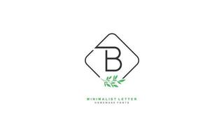 b schoonheid bloemen logo ontwerp inspiratie. vector brief bruiloft sjabloon ontwerp voor merk.