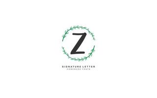 z schoonheid bloemen logo ontwerp inspiratie. vector brief bruiloft sjabloon ontwerp voor merk.