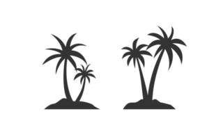 palm strand ontwerp vector met geïsoleerd voor uw sjabloon.