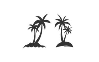 palm strand ontwerp vector met geïsoleerd voor uw sjabloon.