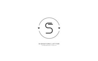 s liefde logo ontwerp inspiratie. vector brief sjabloon ontwerp voor merk.