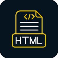 html het dossier vector icoon ontwerp