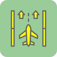 landingsbaan vector icoon ontwerp