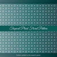 tropisch plaid bloemenpatroon met groene achtergrond. vintage decoratieve Marokkaanse textuur. vector