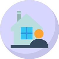 huis gebruiker vector icoon ontwerp