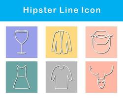 hipster vector icoon reeks