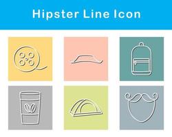 hipster vector icoon reeks