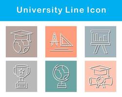 Universiteit vector icoon reeks