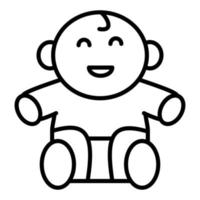 baby pictogramstijl vector