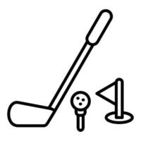 golf pictogramstijl vector