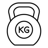 kettlebell icoon stijl vector