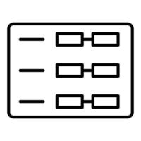 schema pictogramstijl vector