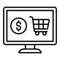 e-commerce pictogramstijl vector