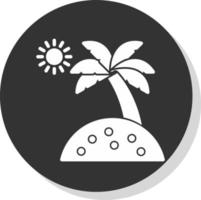 lang eiland vector icoon ontwerp