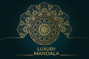 luxe mandala achtergrondontwerp vector