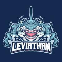 leviathan mascotte karakter vector