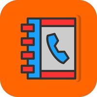 telefoon boek vector icoon ontwerp