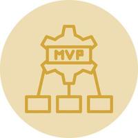 mvp vector icoon ontwerp