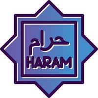 haram vector icoon ontwerp