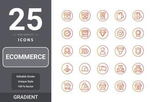 e-commerce icon pack voor uw websiteontwerp, logo, app, ui vector