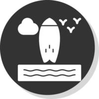 surfboard vector icoon ontwerp