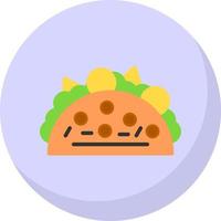 taco vector icoon ontwerp