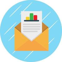 e-mail statistieken vector icoon ontwerp