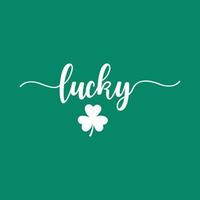 Lucky klaver shirt, st pasteitjes Lucky shirt, klaver overhemd ontwerp vector