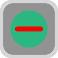 min cirkel vector icoon ontwerp