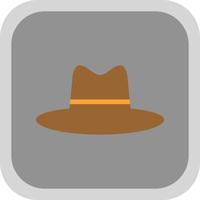 hoed cowboy kant vector icoon ontwerp