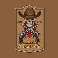 cowboy logo vector illustratie