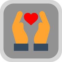 hand- Holding hart vector icoon ontwerp