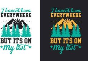 camping t overhemd ontwerp bundel t-shirt ontwerp voor camping minnaar vector