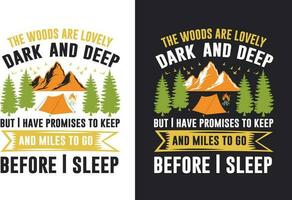 creatief retro wijnoogst camping t overhemd ontwerp vrij downloaden, camping elementen vrij downloaden vector