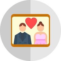 bruiloft foto's vector icoon ontwerp