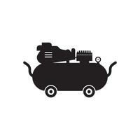 lucht pomp en compressor pictogram, logo vector illustratie ontwerp sjabloon.