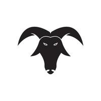 stier hoofd logo vector icoon illustratie ontwerp