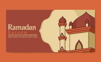 vector Ramadan banier ontwerp sjabloon