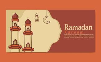 vector Ramadan banier ontwerp sjabloon