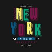nieuw york stad grafisch typografie vector afdrukken
