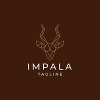 Impala logo ontwerp vector illustratie