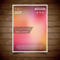 Mooie Blur Brochure ontwerpsjabloon vector