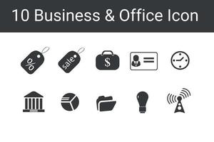 bedrijf en kantoor lijn pictogrammen set. bedrijf icoon vector