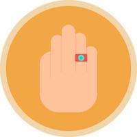 ring in hand- vector icoon ontwerp