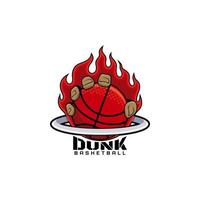 basketbal sport embleem logo vector